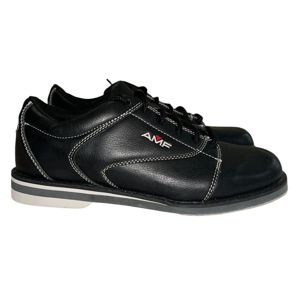 AMF Mens Black Bowling Shoes L51028AV Athletic Lace Up Size 8